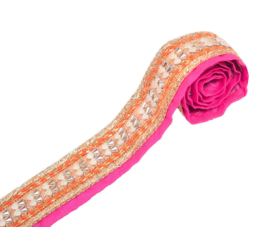 Sushila Vintage Patch Work Saree Border Indian Craft Sewing Trim Lace Edges