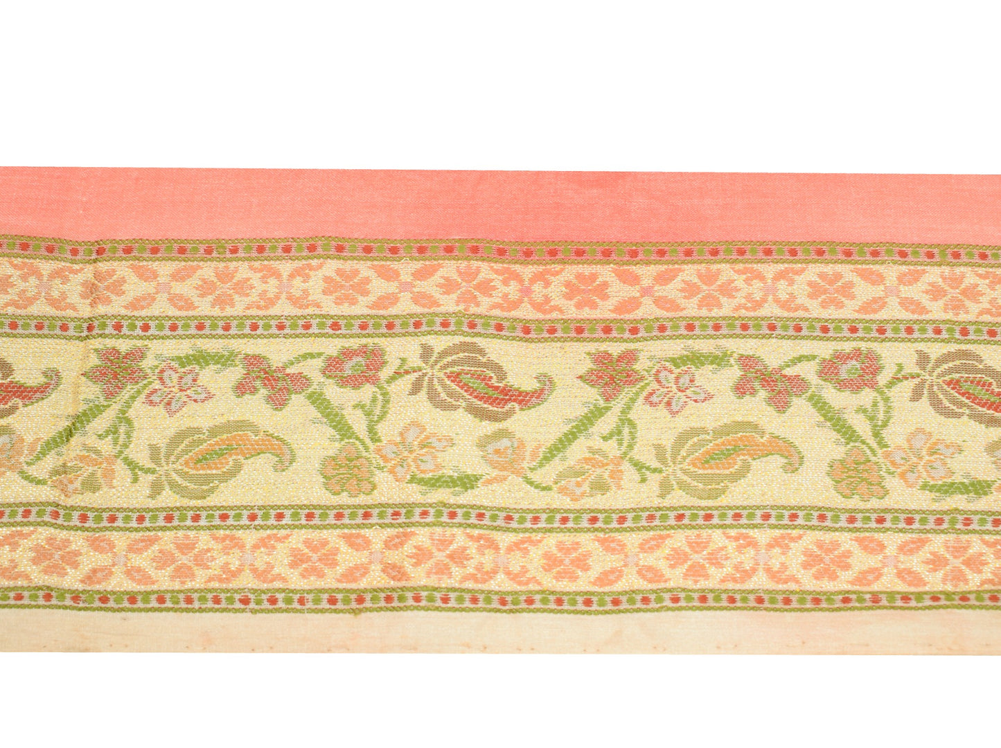 Sushila Vintage Gold Saree Border Pure Tussar Woven Craft Sewing Trim Lace Edges