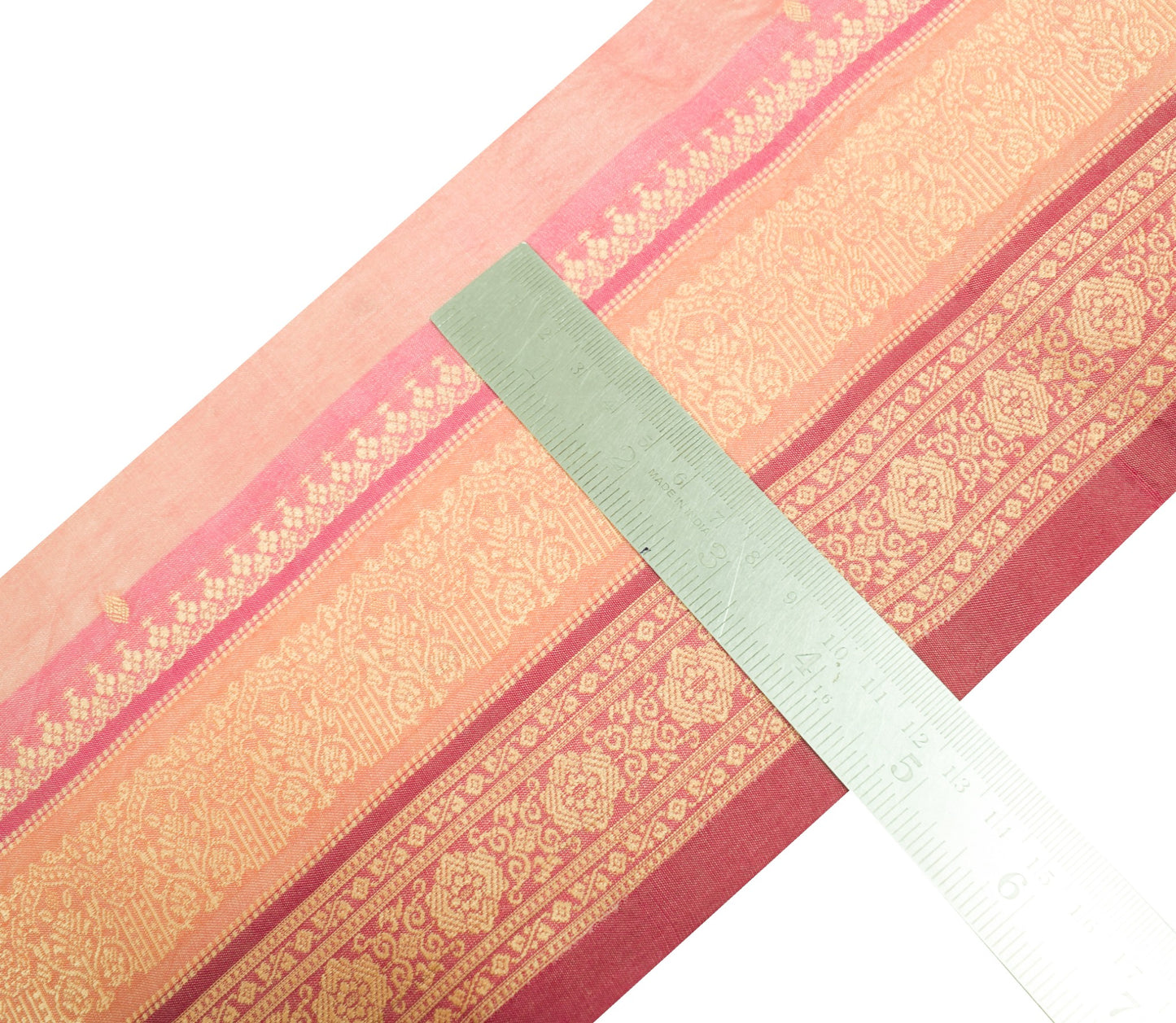 Sushila Vintage Woven Saree Border 100% Pure Silk Craft Sewing Trim Lace Ribbon