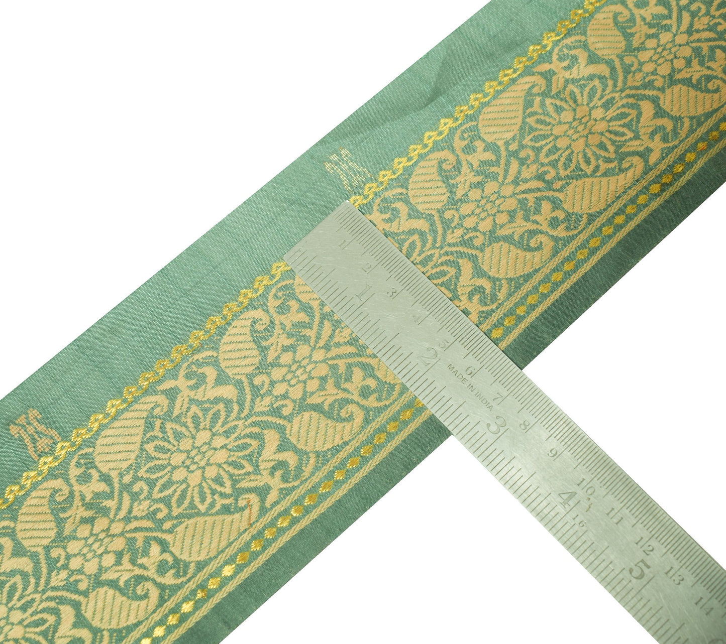 Sushila Vintage Paisley Woven Saree Border Craft Sewing Trim Woven Lace Ribbon