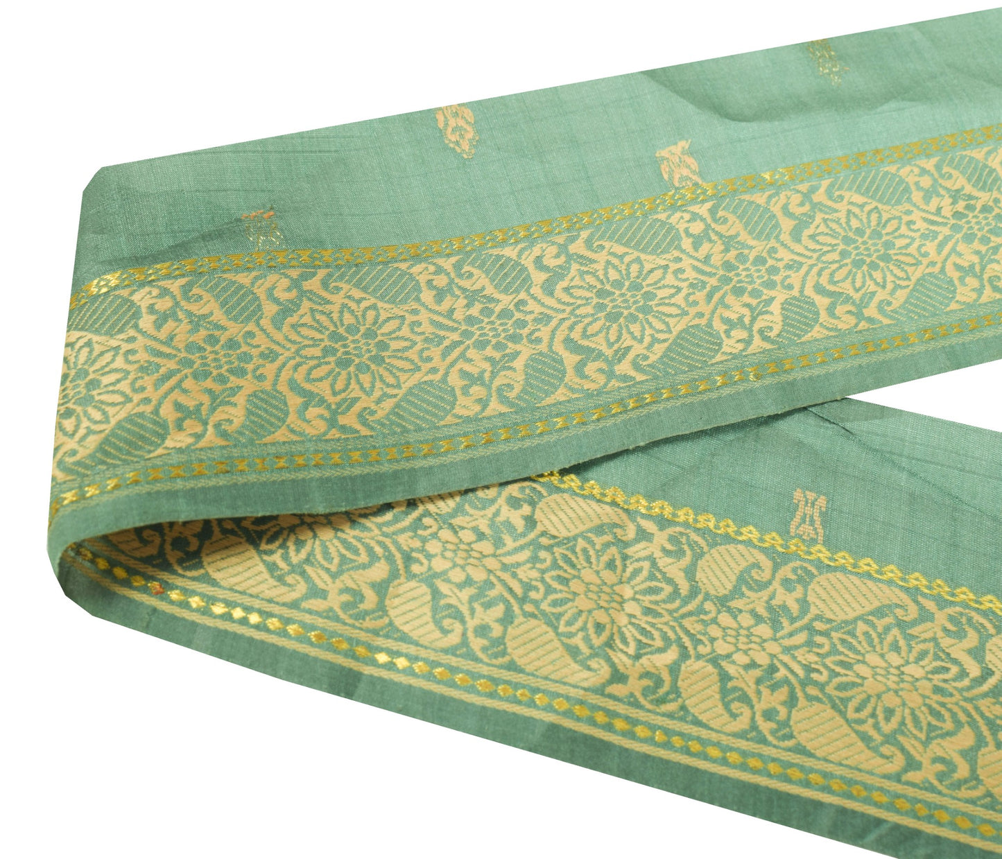 Sushila Vintage Paisley Woven Saree Border Craft Sewing Trim Woven Lace Ribbon