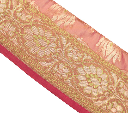 Sushila Vintage Dual Tone Saree Border Indian Zari Woven Craft Sewing Trim Lace