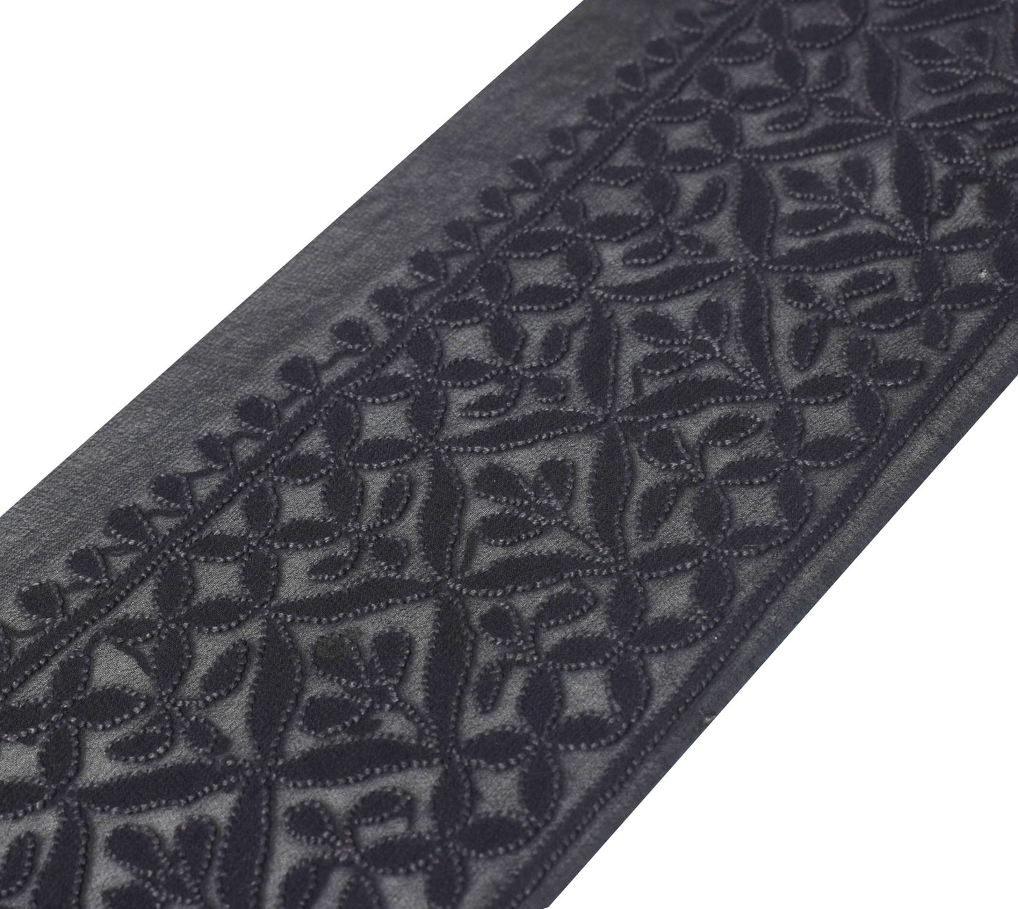 Sushila Vintage Black Saree Border Indian Craft Sewing Trim Chikankari Ribbon