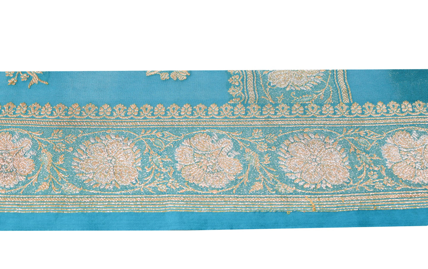 Sushila Vintage Banarasi Saree Border Craft Sewing Trim Zari Woven Lace Ribbon
