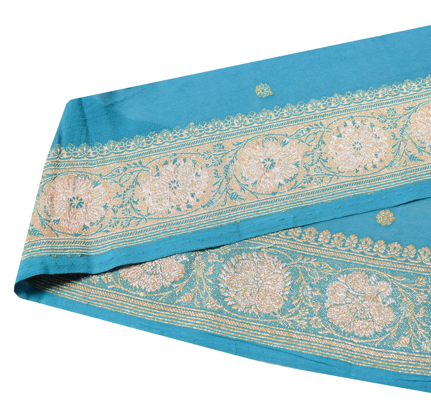 Sushila Vintage Banarasi Saree Border Craft Sewing Trim Zari Woven Lace Ribbon