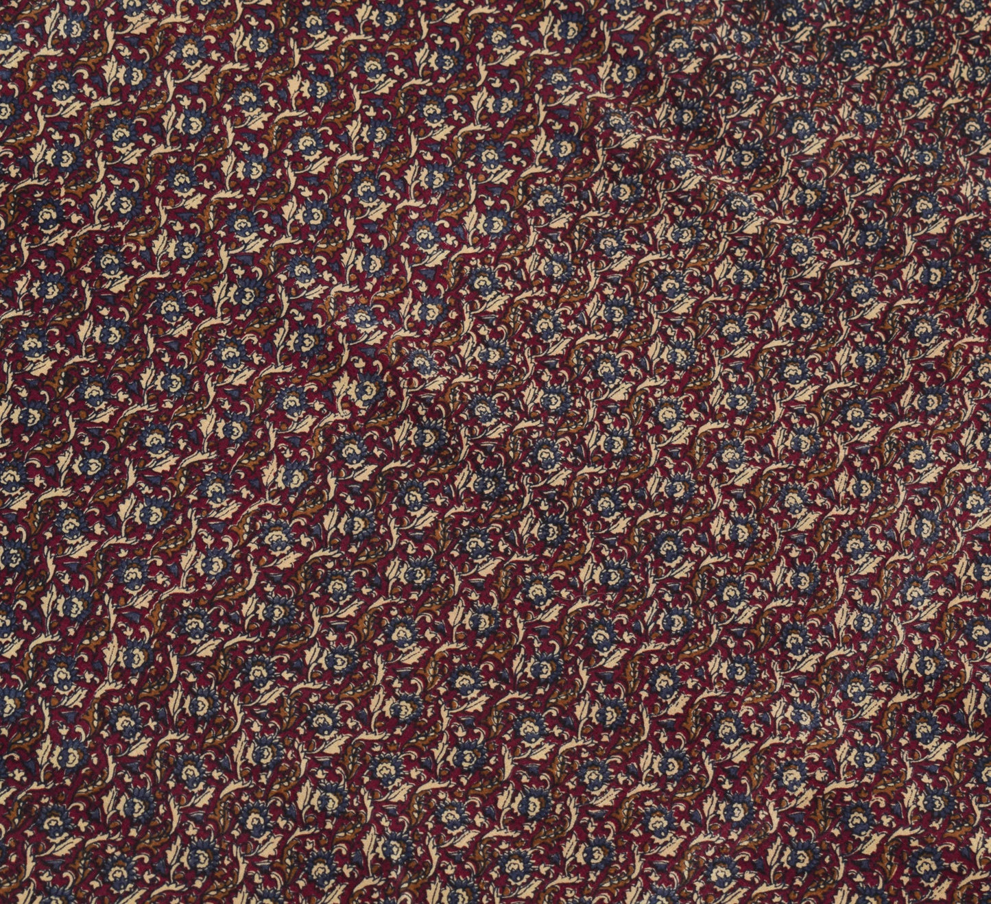Sushila Vintage Saree 100% Pure Crepe Silk Printed & Woven Floral Soft Fabric