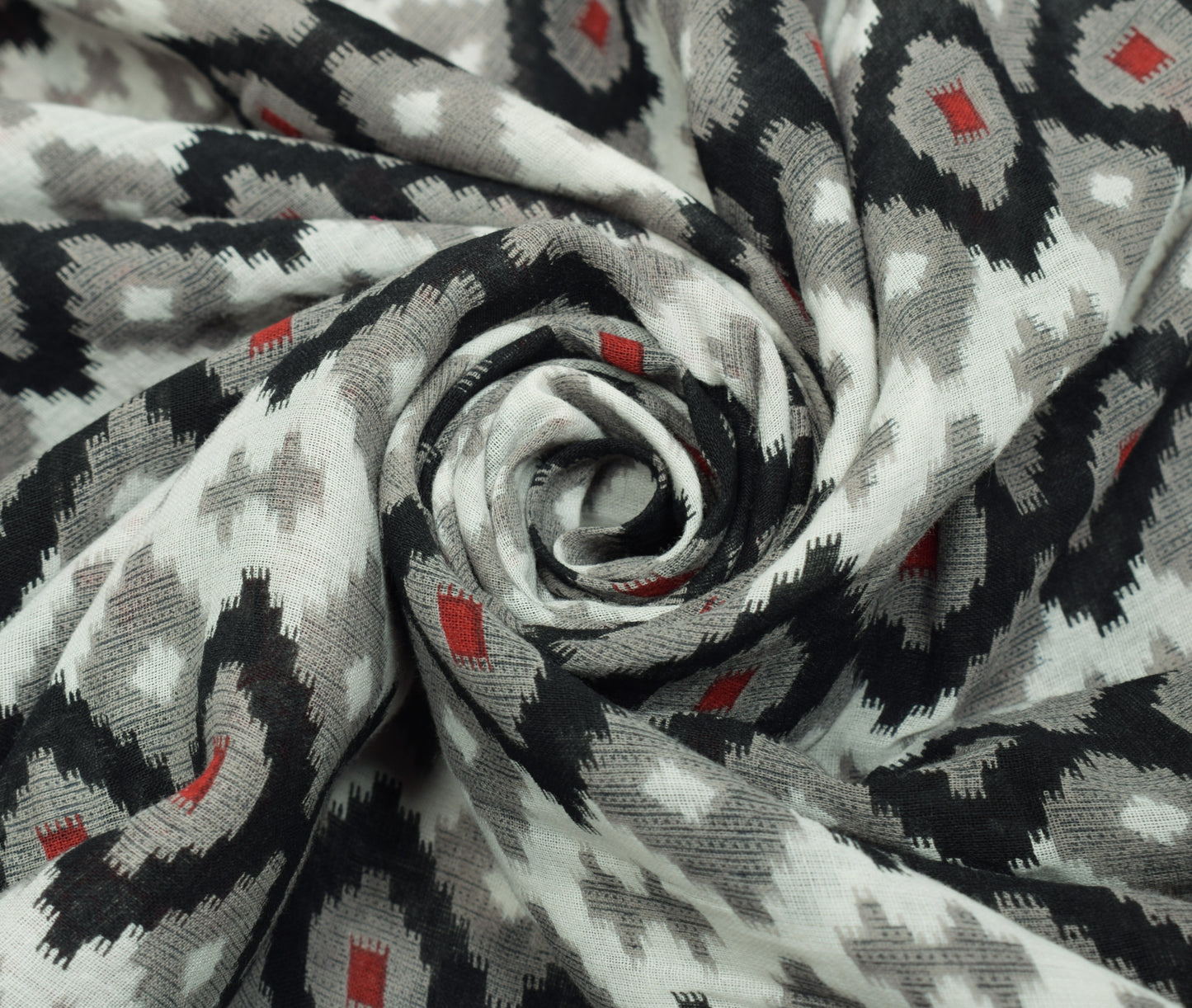 Sushila Vintage White Indian Saree 100% Pure Cotton Printed Soft Craft Fabric