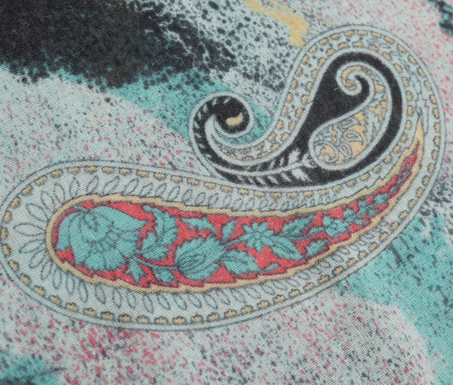 Sushila Vintage Indian Saree 100% Pure Cotton Printed Paisley Soft Craft Fabric