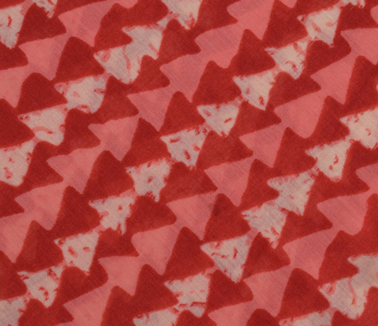 Sushila Vintage Red Indian Saree 100% Pure Cotton Printed Soft Craft Fabric