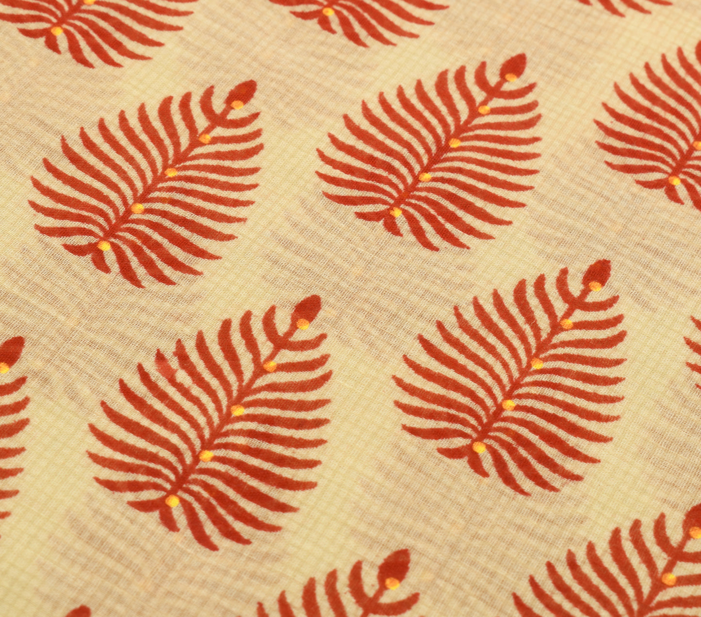 Sushila Vintage Cream Saree 100% Pure Cotton Floral Printed Soft Craft Fabric
