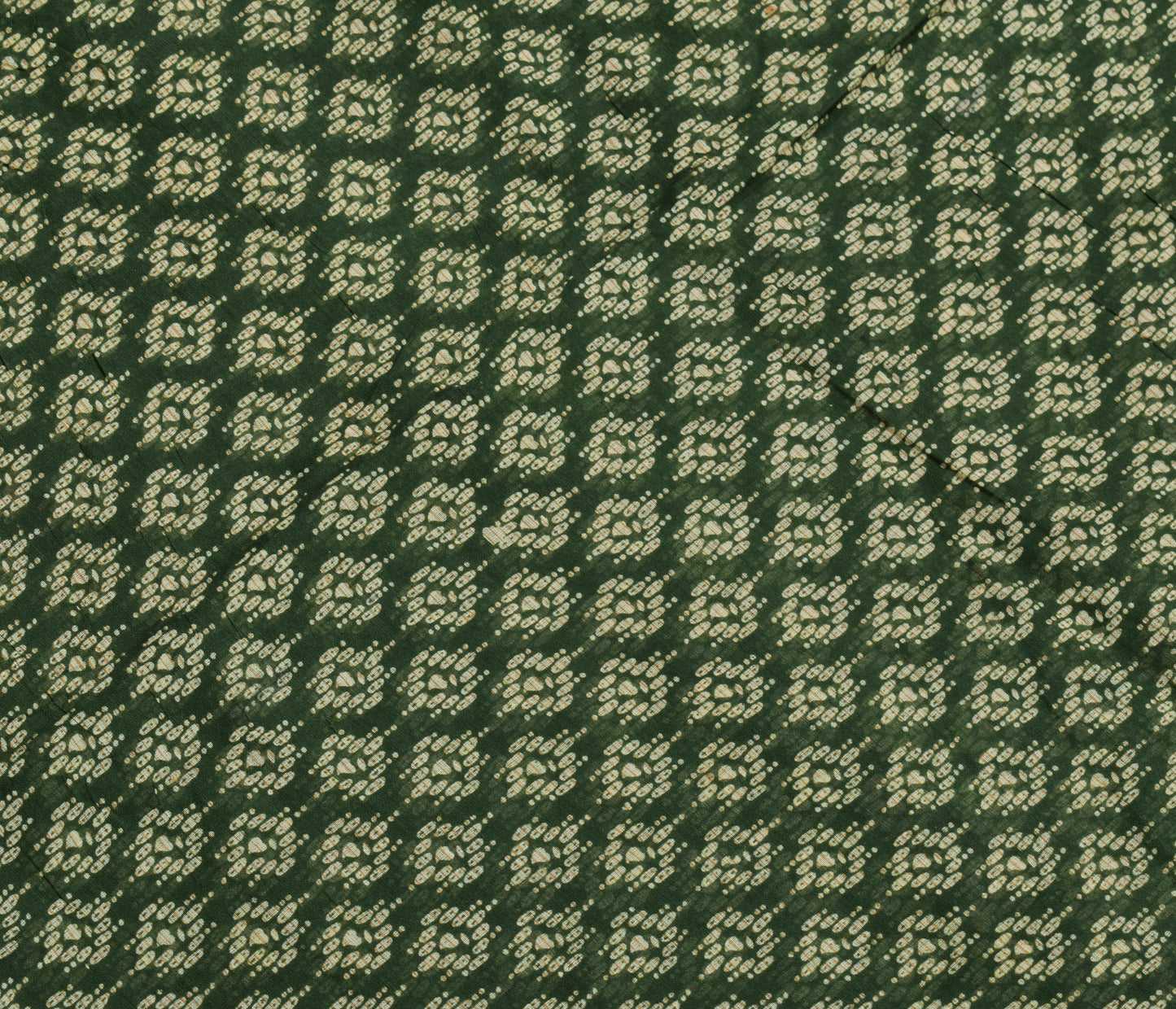 Sushila Vintage Henna Green Indian Saree 100% Pure Cotton Printed Craft Fabric