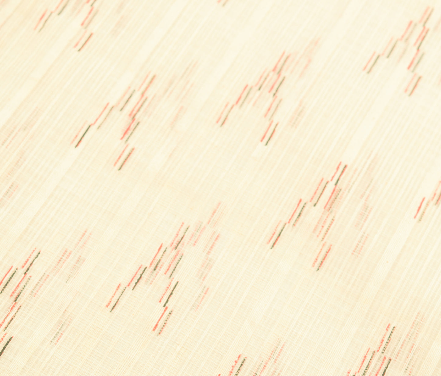 Sushila Vintage Cream Indian Saree Blend Cotton Hand Printed Floral Craft Fabric