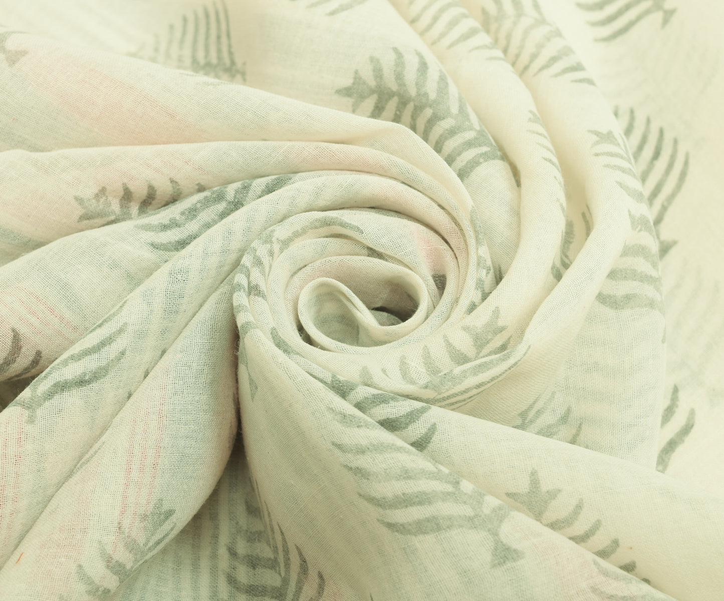 Sushila Vintage White Saree 100% Pure Cotton Floral Woven & Printed Craft Fabric