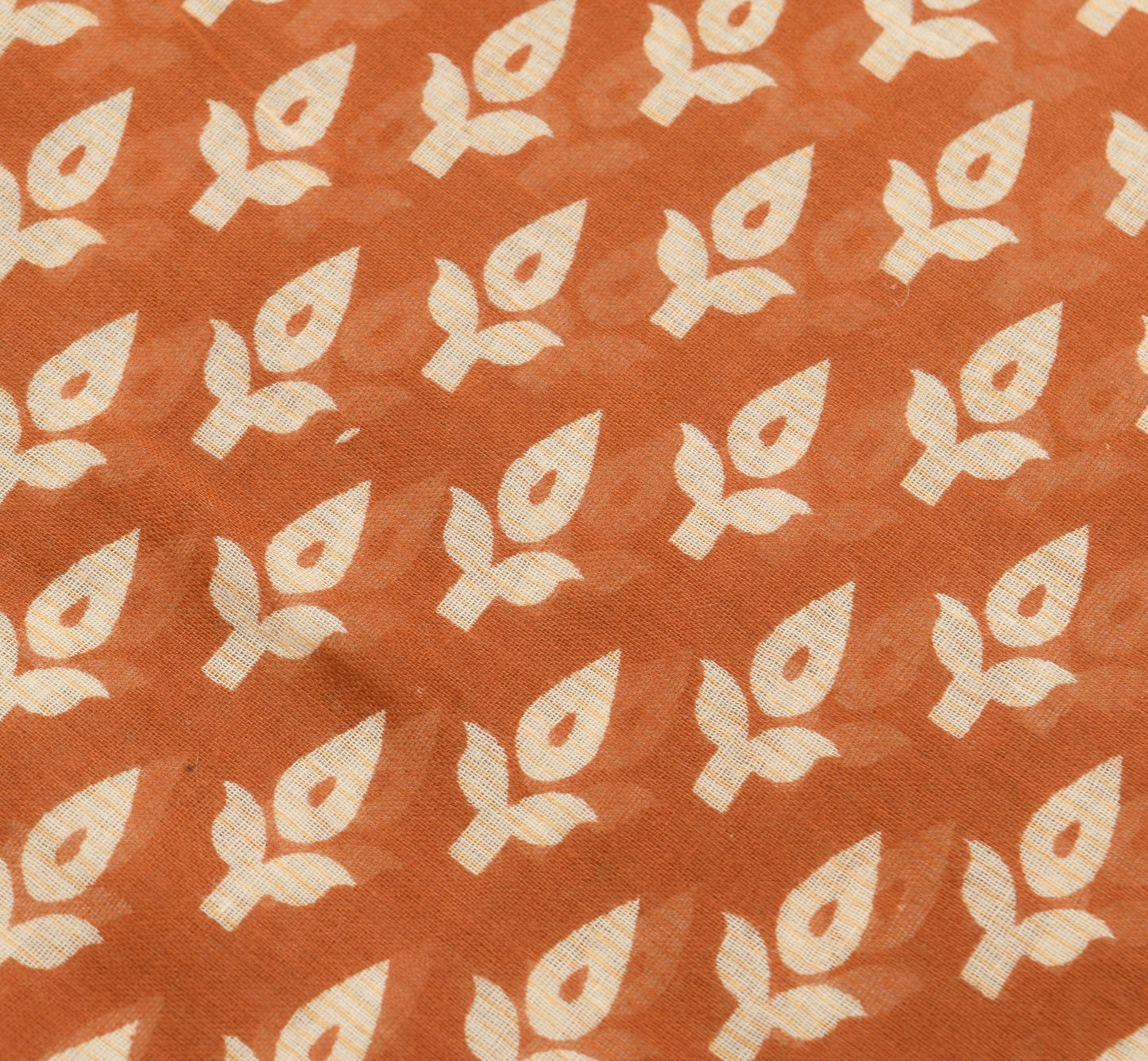 Sushila Vintage Brown Floral Saree 100% Pure Cotton Printed Soft Craft Fabric