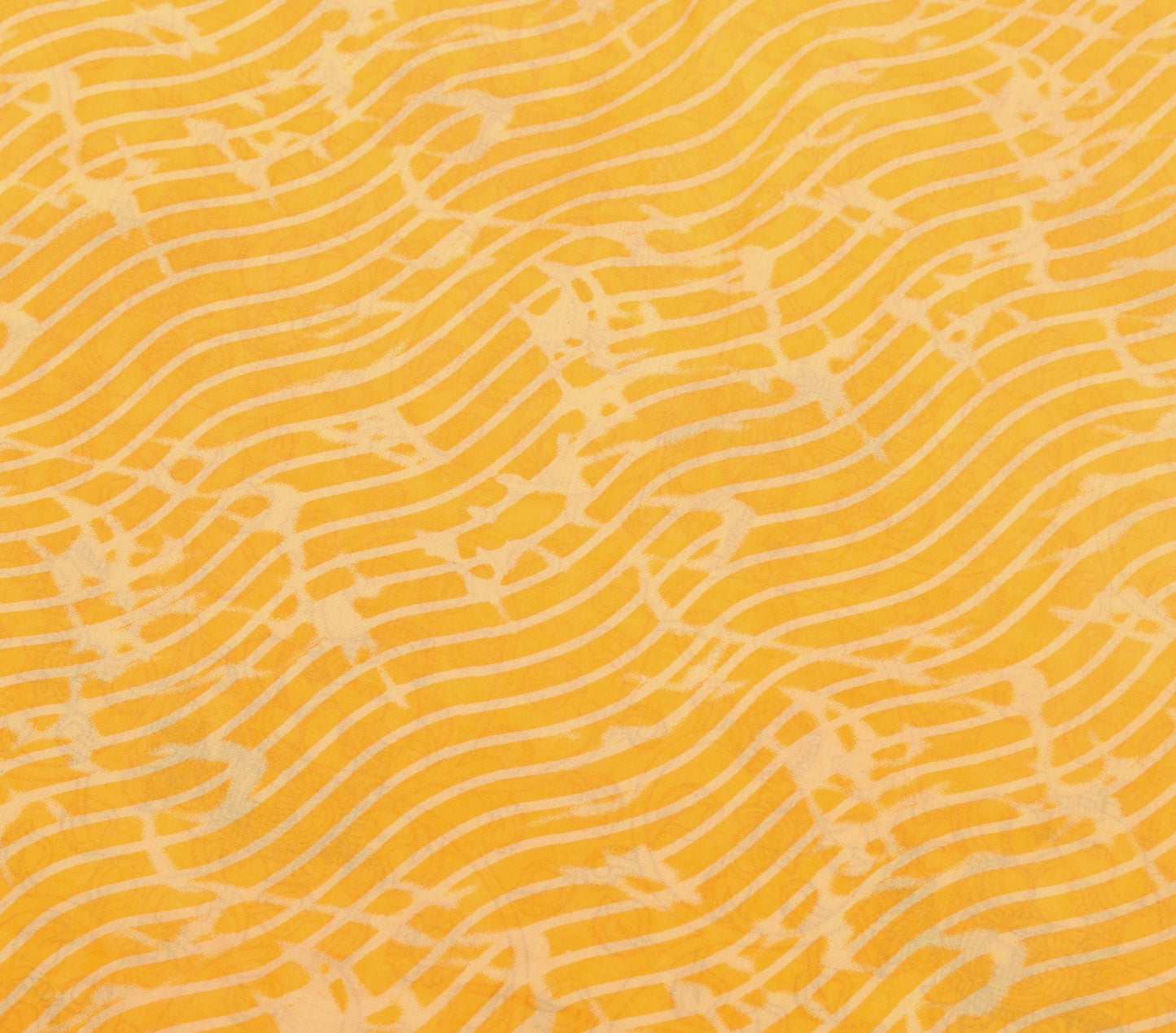 Sushila Vintage Yellow Saree Pure Cotton Kalamkari Printed Peacock Soft Fabric