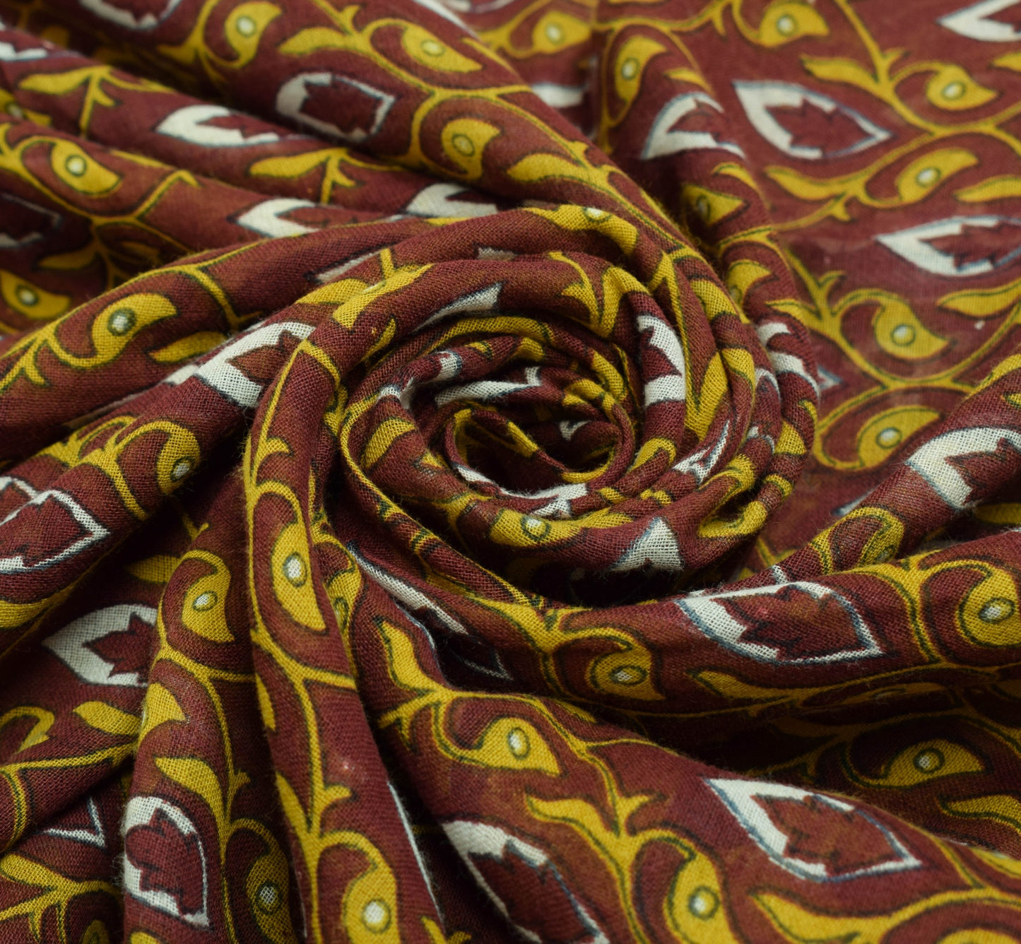Sushila Vintage Maroon Daily Wear Saree  Pure Cotton Printed Soft Craft Fabric