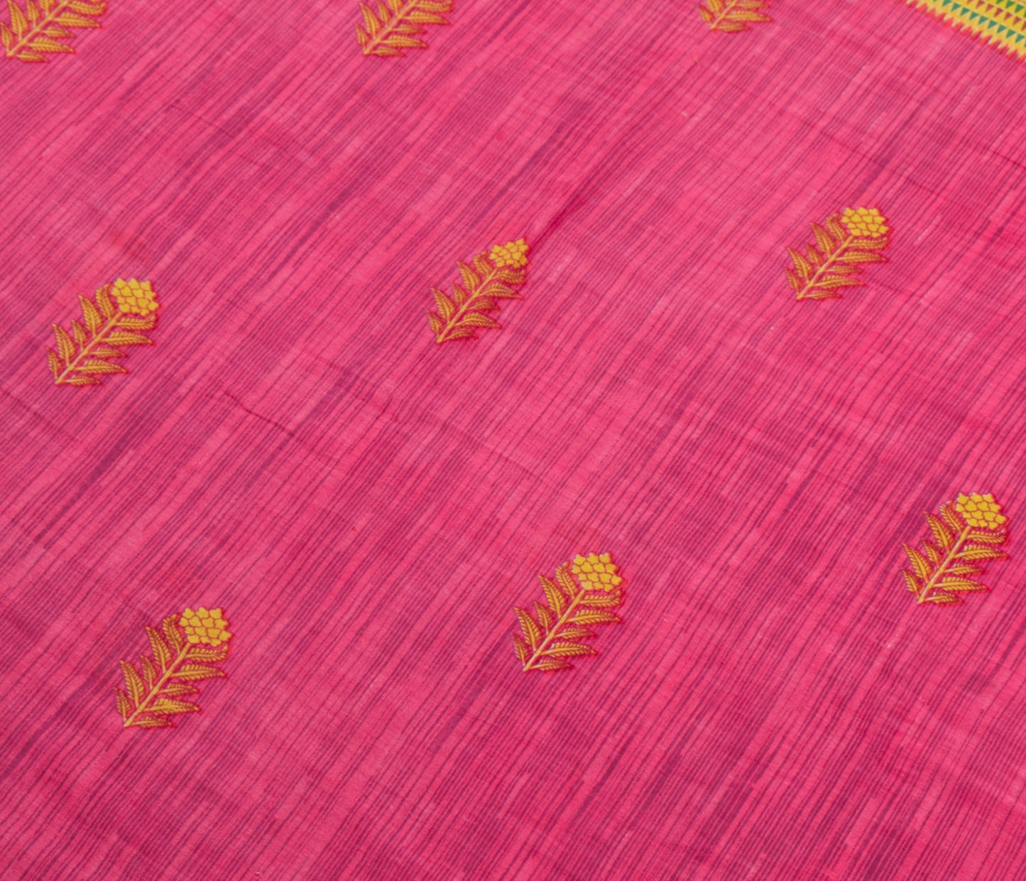 Sushila Vintage Magenta Floral Saree 100% Pure Cotton Printed Soft Craft Fabric