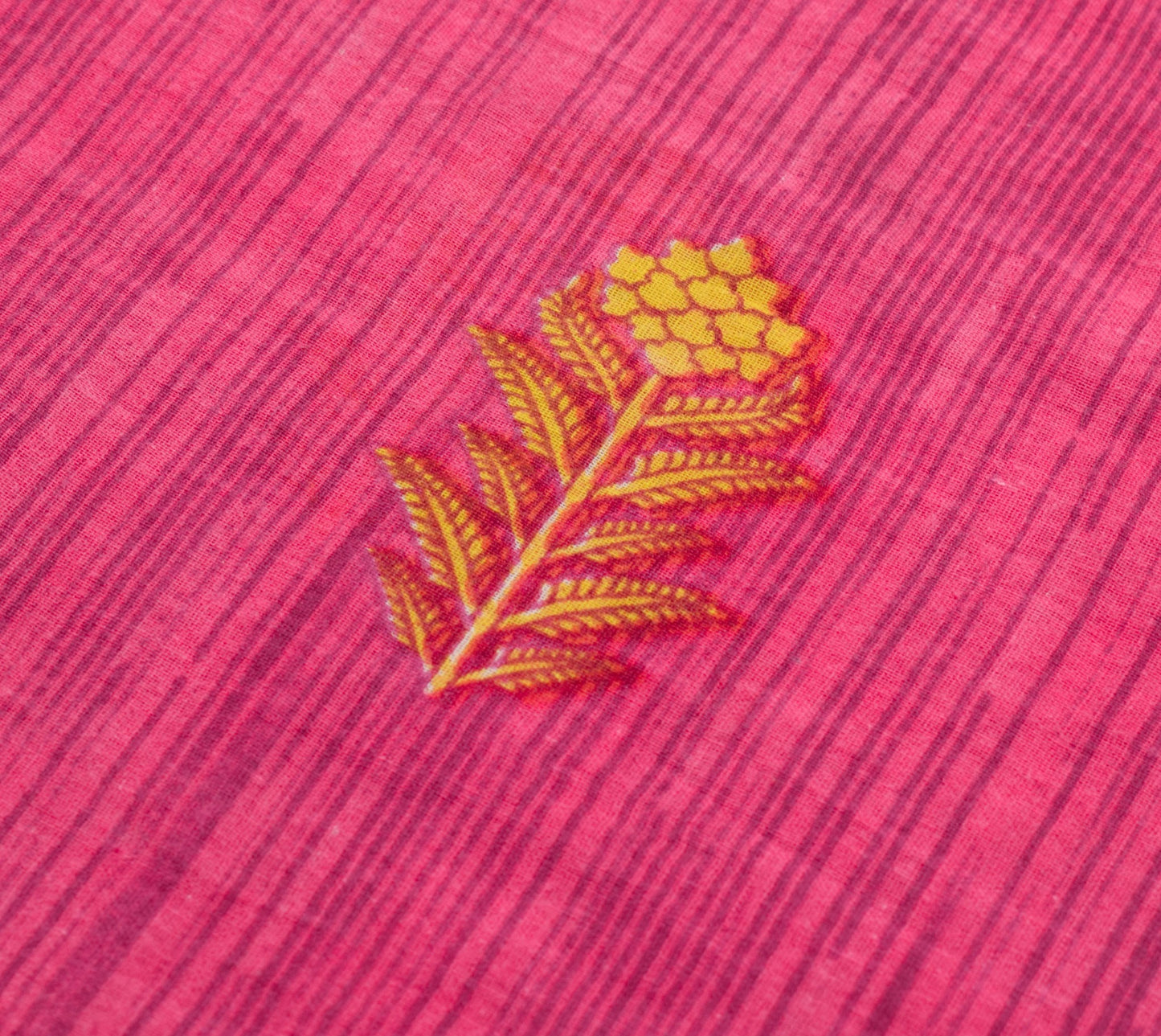 Sushila Vintage Magenta Floral Saree 100% Pure Cotton Printed Soft Craft Fabric