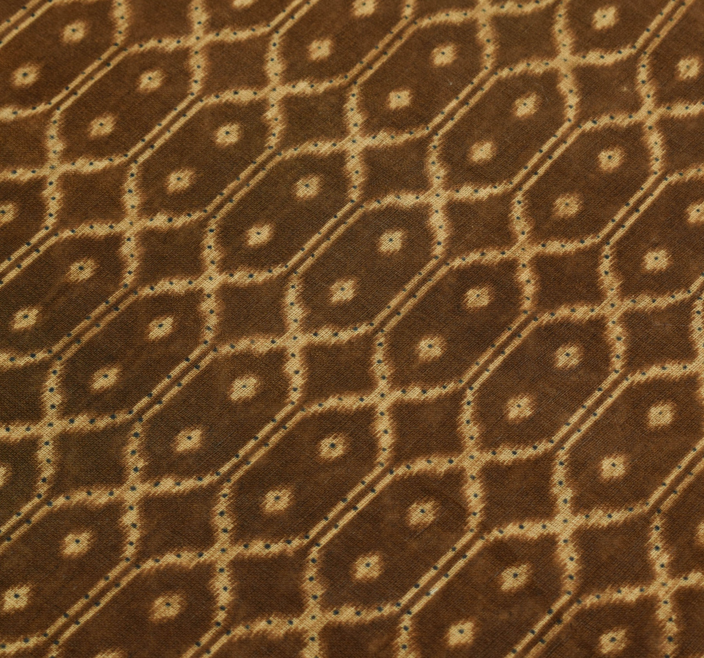 Sushila Vintage Saree 100% Pure Cotton Printed Dark Brown Soft Craft Fabric