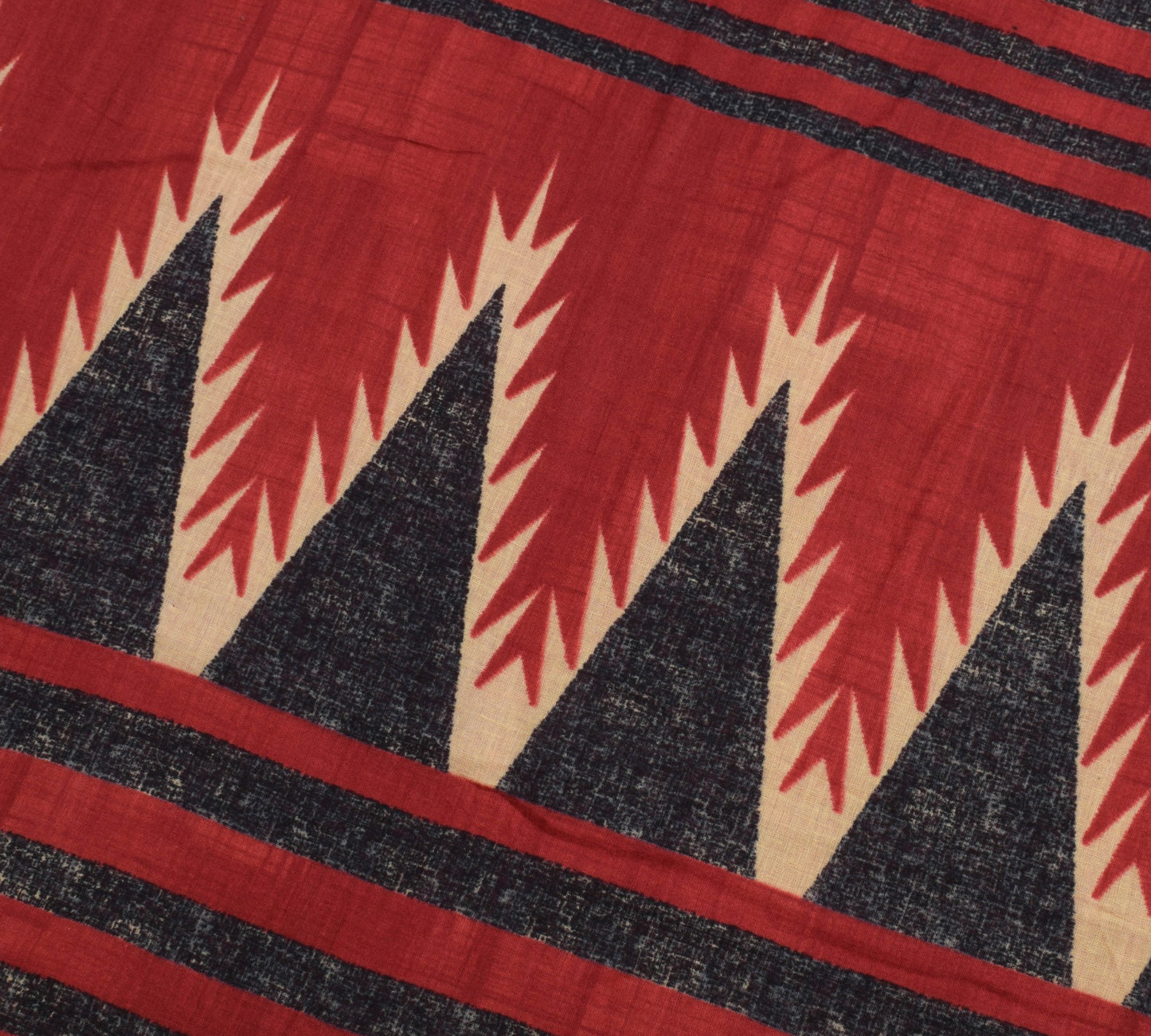 Sushila Vintage Maroon Saree 100% Pure Cotton Printed Soft Craft Indian  Fabric