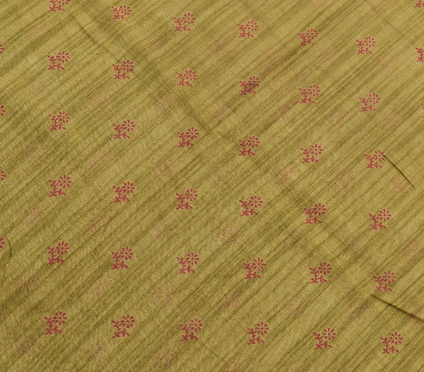 Sushila Vintage Floral Indian Women Saree 100% Pure Cotton Printed Craft Fabric