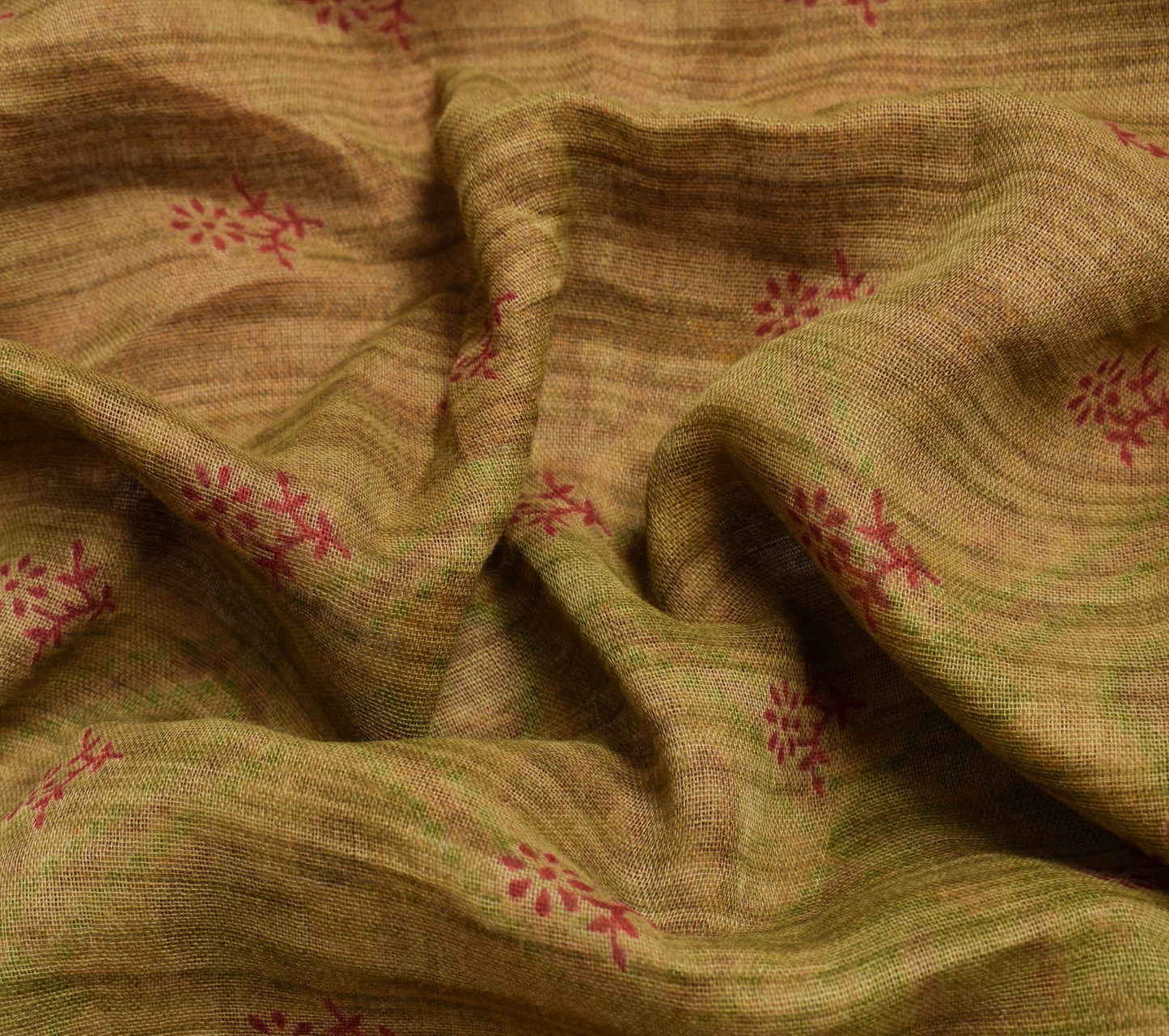 Sushila Vintage Floral Indian Women Saree 100% Pure Cotton Printed Craft Fabric