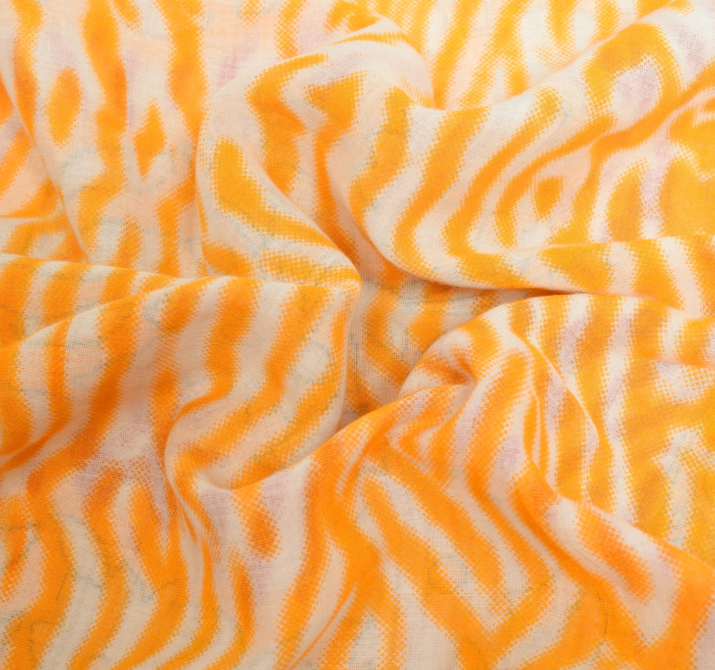 Sushila Vintage White Daily Wear Saree 100% Pure Cotton Printed Craft Fabric