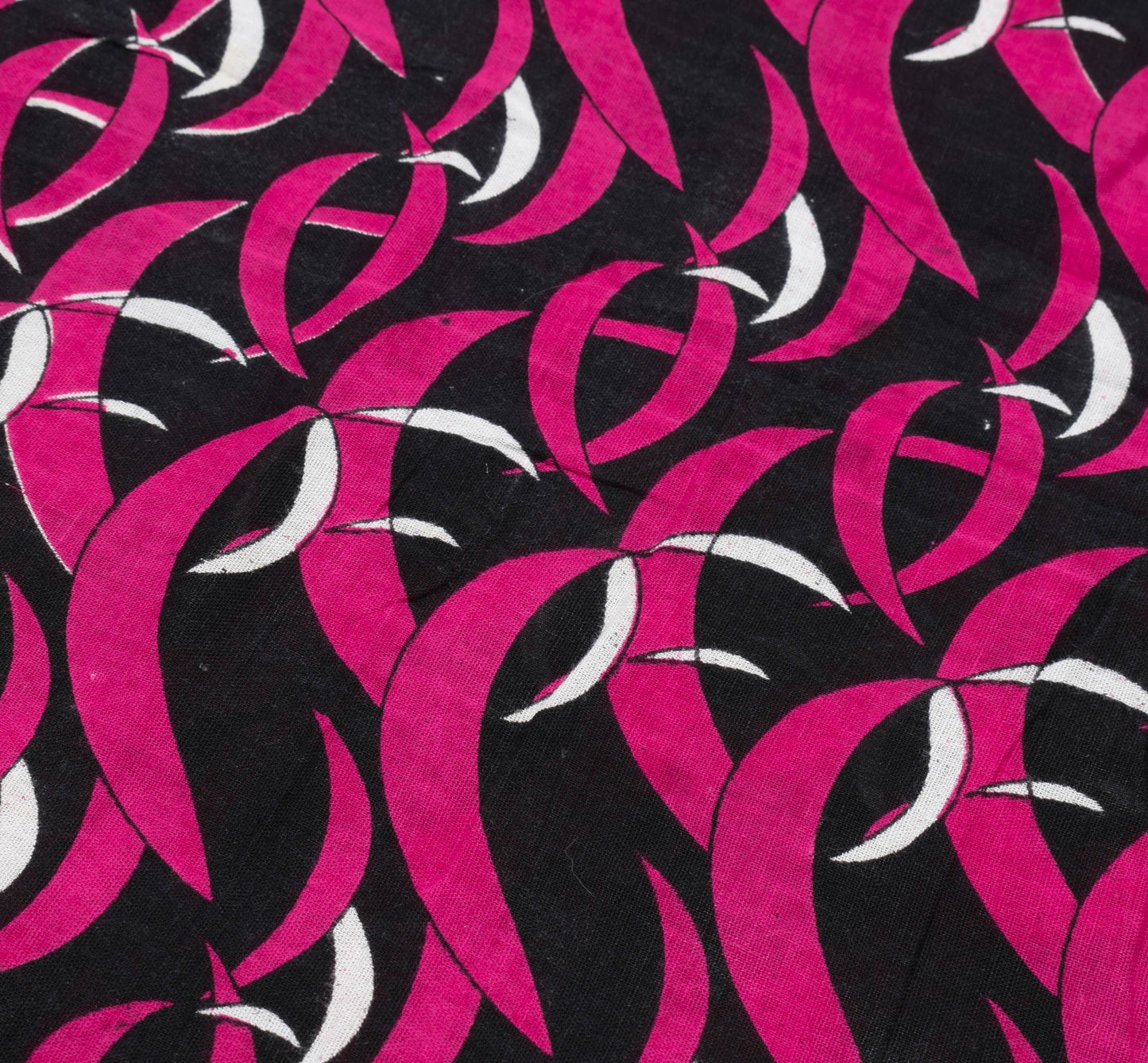 Sushila Vintage Black Women's Saree 100% Pure Cotton Printed Soft Craft Fabric