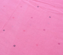 Sushila Vintage Floral Saree 100% Pure Cotton Printed Soft Craft Pink Fabric