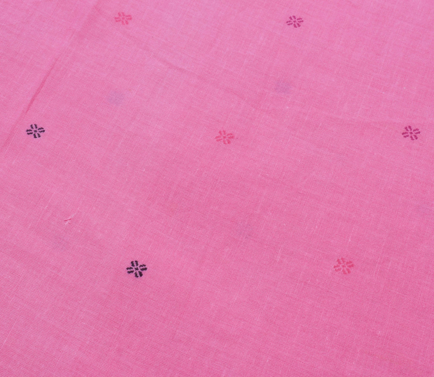 Sushila Vintage Floral Saree 100% Pure Cotton Printed Soft Craft Pink Fabric