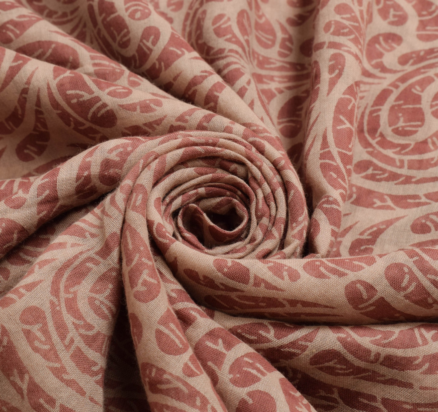 Sushila Vintage Floral Brown Saree 100% Pure Cotton Printed Soft Craft Fabric