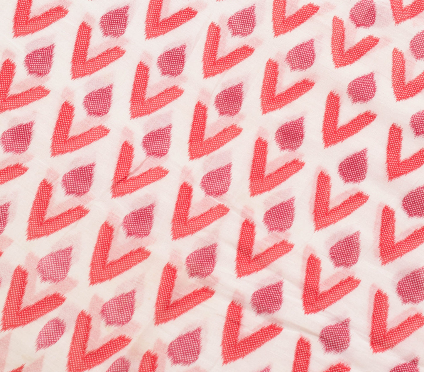 Sushila Vintage White Indian Saree 100% Pure Cotton Printed Soft Craft Fabric