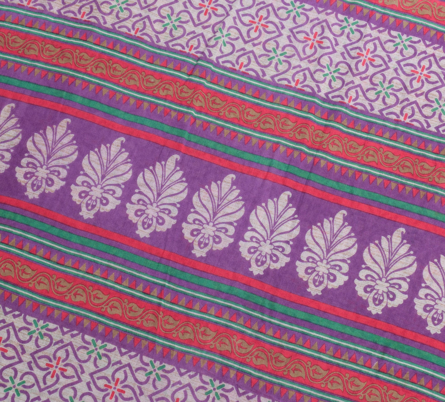 Sushila Vintage Daily Wear Saree 100% Pure Cotton Printed Soft Craft Fabric