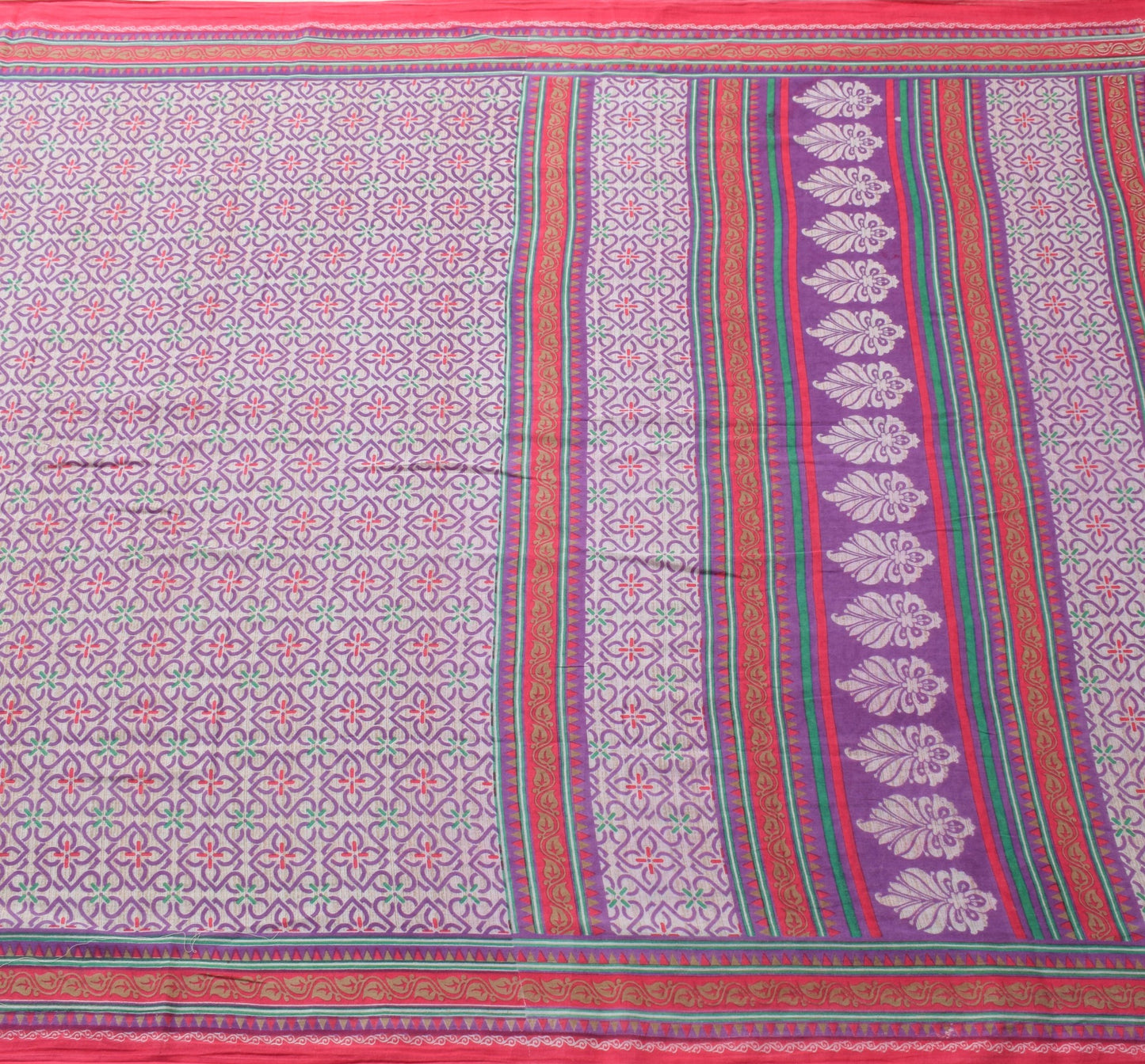 Sushila Vintage Daily Wear Saree 100% Pure Cotton Printed Soft Craft Fabric