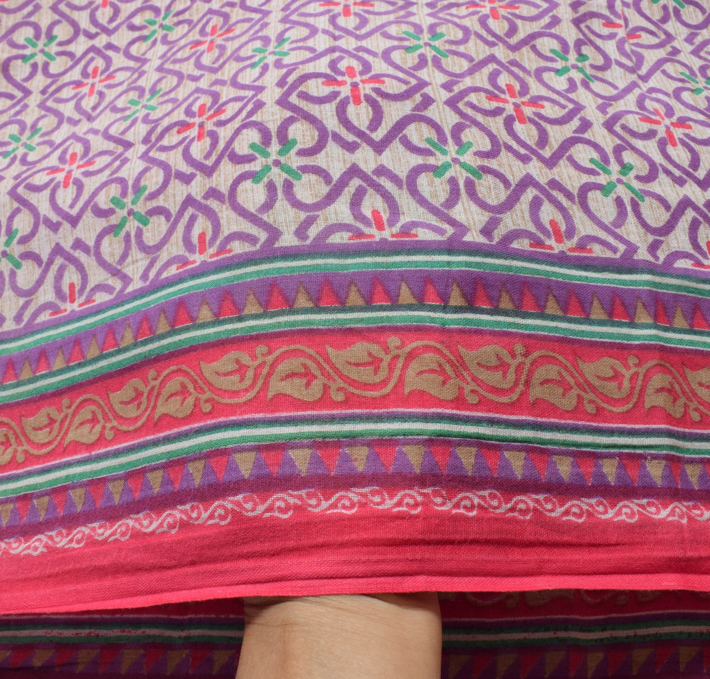 Sushila Vintage Daily Wear Saree 100% Pure Cotton Printed Soft Craft Fabric