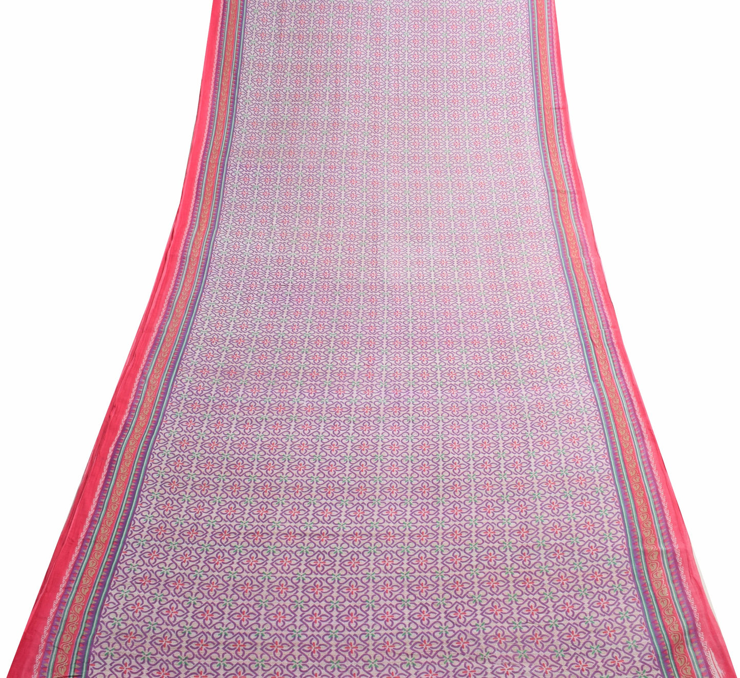 Sushila Vintage Daily Wear Saree 100% Pure Cotton Printed Soft Craft Fabric