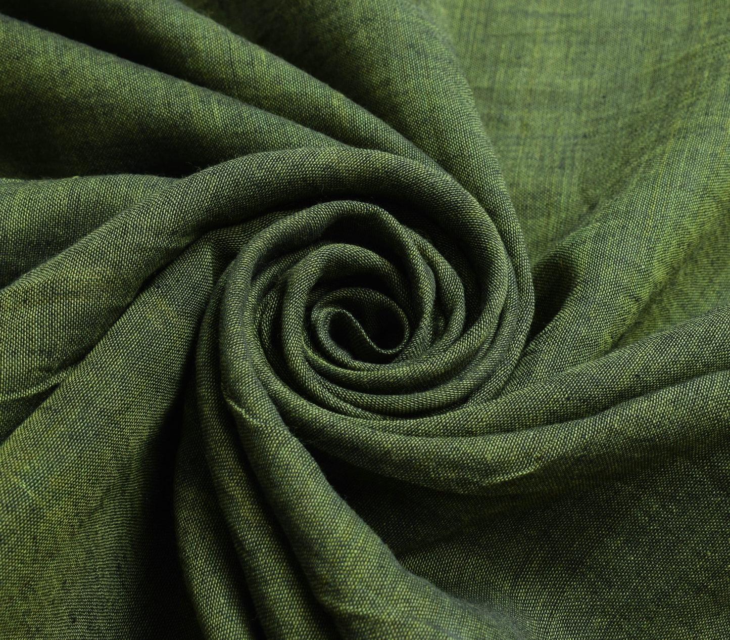 Sushila Vintage Green Saree 100% Pure Cotton Hand Block Printed Craft Fabric