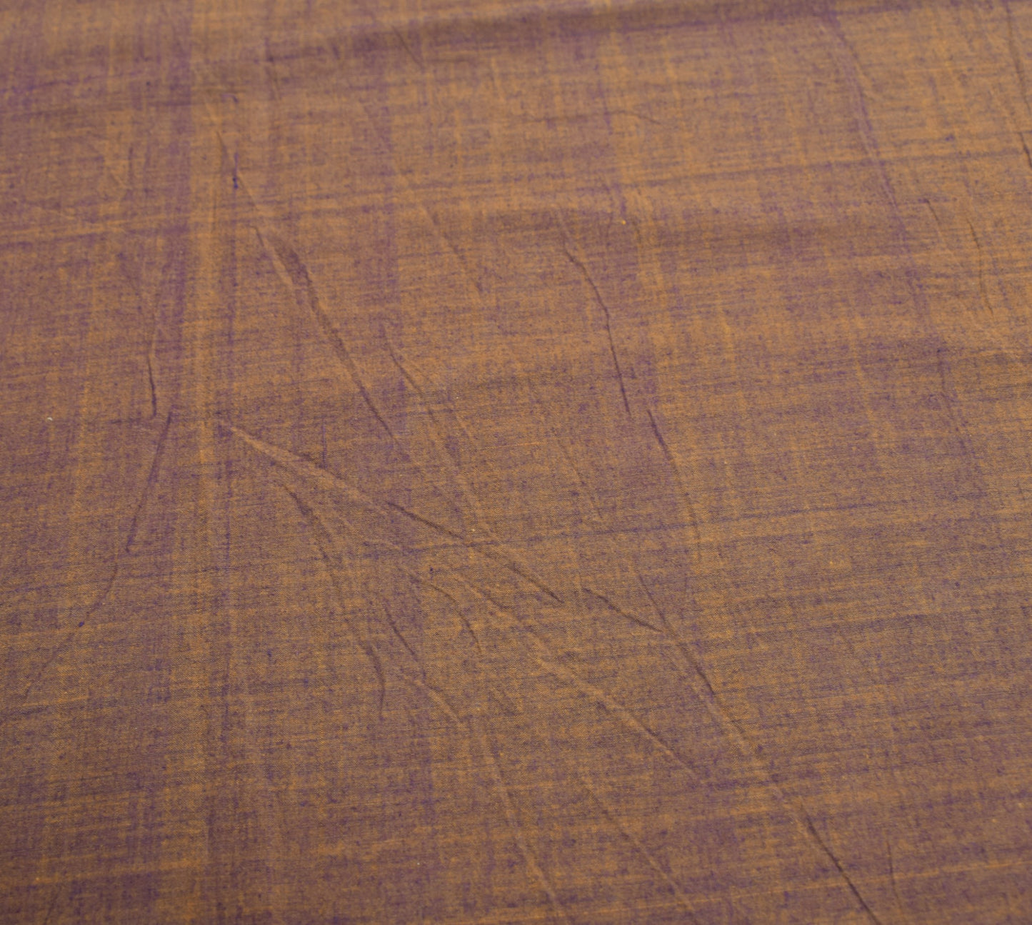 Sushila Vintage Mustard Blue Saree Pure Cotton Hand Woven Soft Sari Craft Fabric