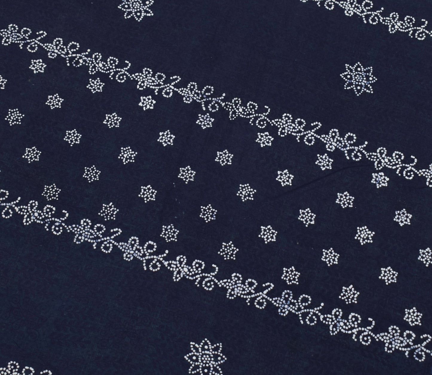 Sushila Vintage Green Saree Pure Cotton Hand Printed Floral Soft Craft Fabric