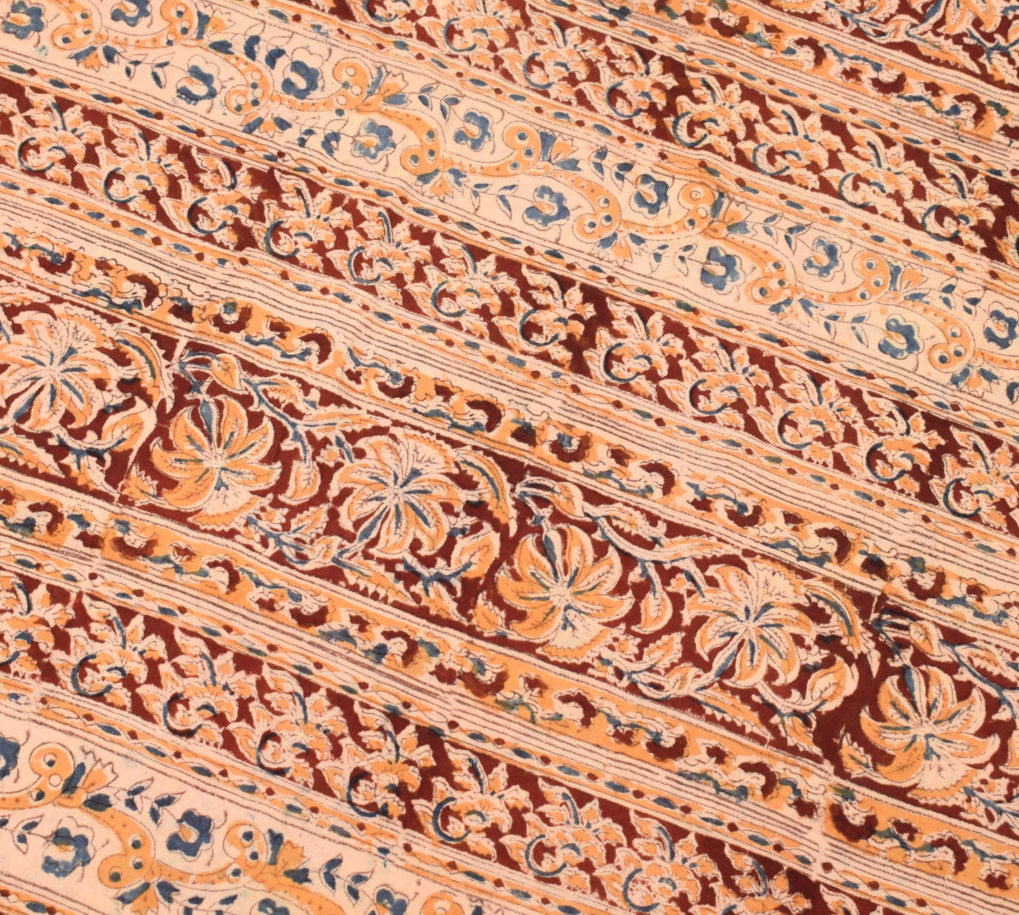 Sushila Vintage Real Ajrakh Print Saree Pure Cotton Red Handloom Sari Fabric