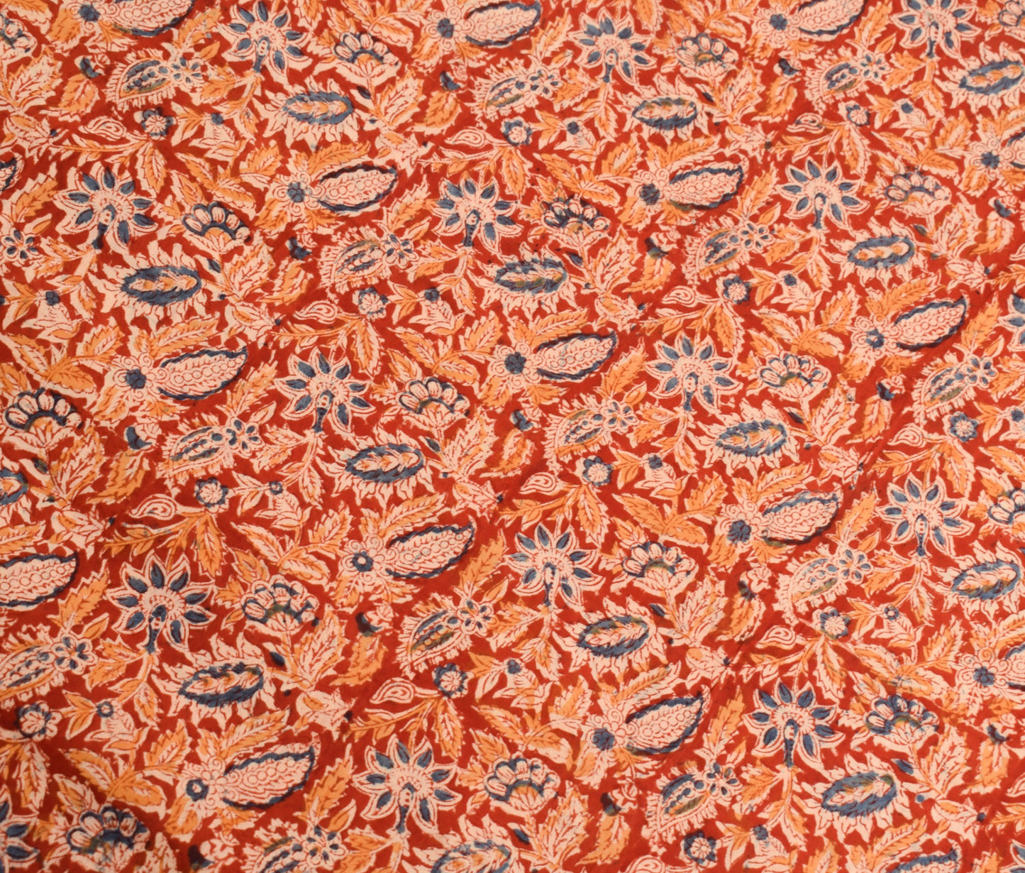 Sushila Vintage Real Ajrakh Print Saree Pure Cotton Red Handloom Sari Fabric