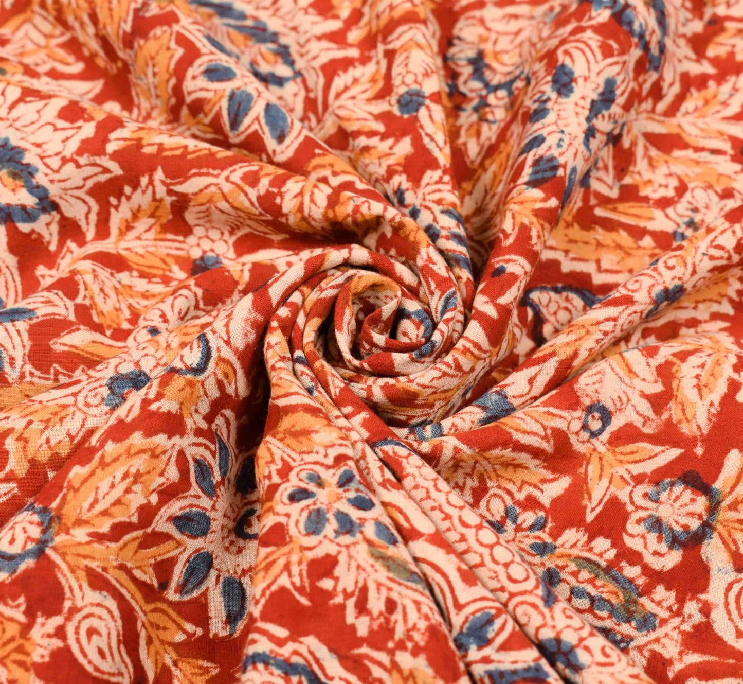 Sushila Vintage Real Ajrakh Print Saree Pure Cotton Red Handloom Sari Fabric