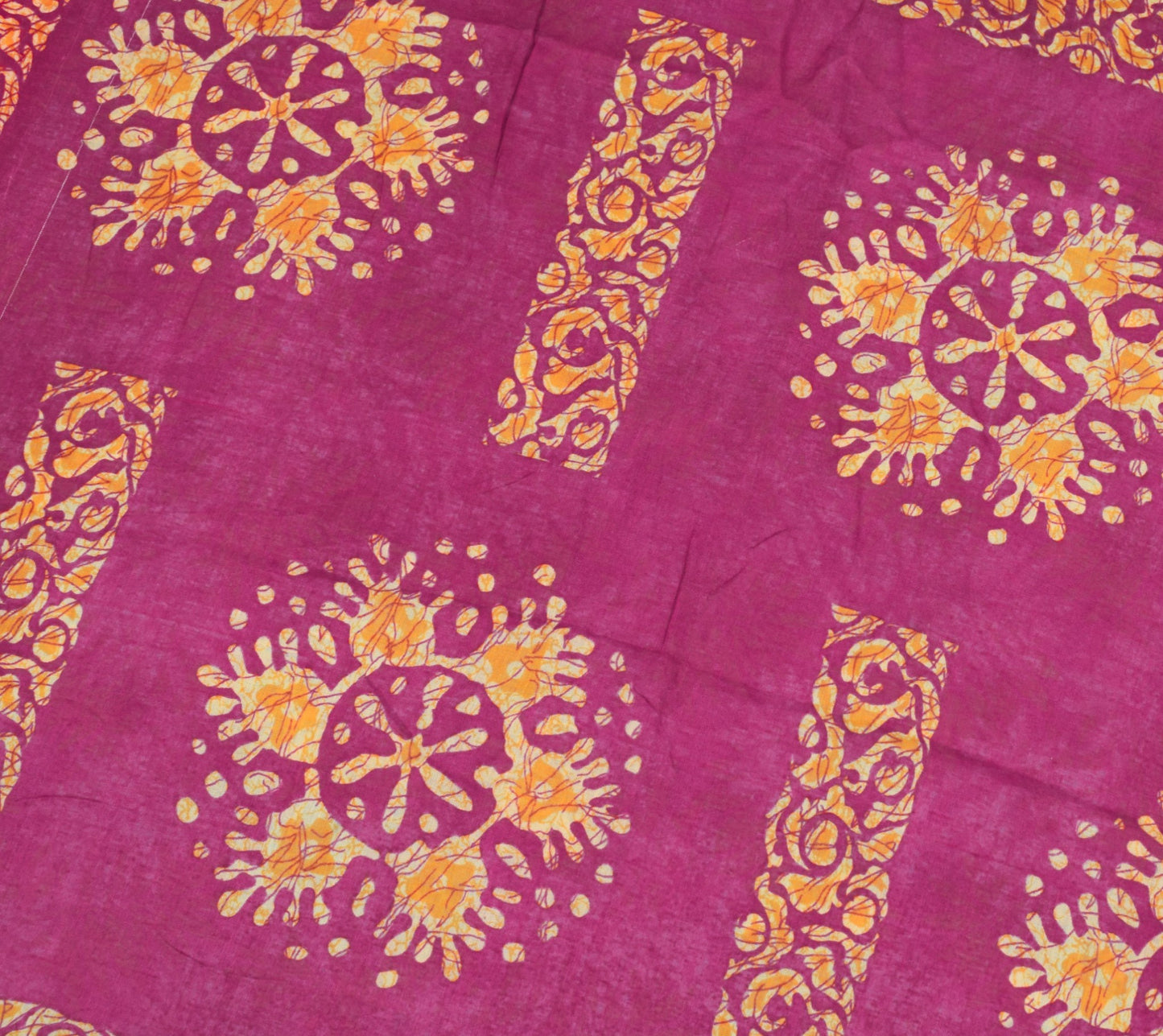 Sushila Vintage Floral Saree Blue 100% Pure Cotton Printed Soft Craft Fabric