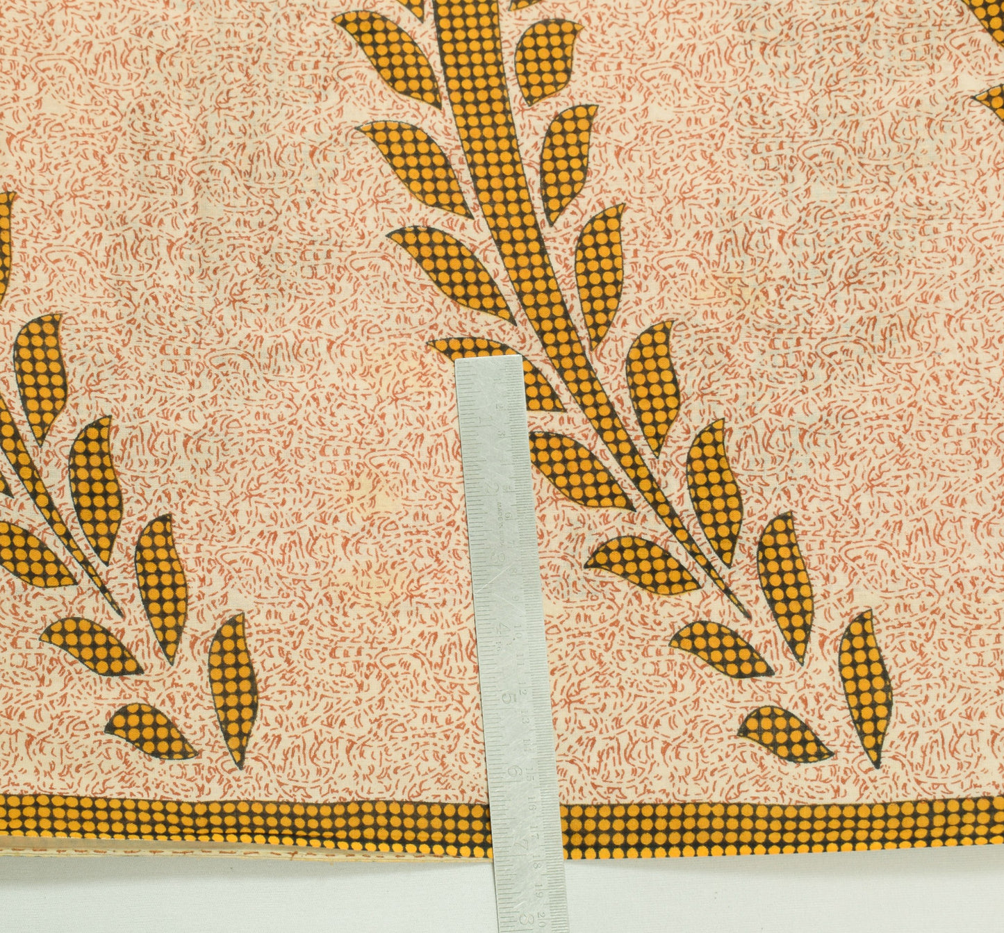 Sushila Vintage Floral Cream Saree 100% Pure Cotton Printed Soft Craft Fabric