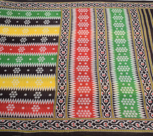 Sushila Vintage Saree 100% Pure Cotton Printed Soft Multi-Color Craft Fabric