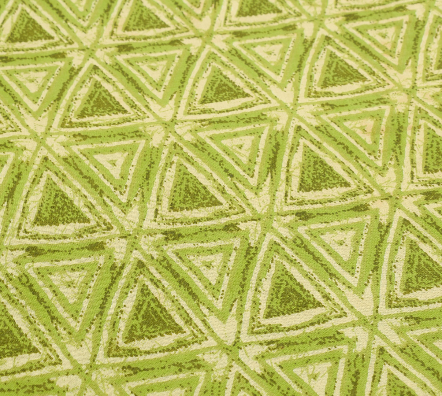 Sushila Vintage Geometrical Saree Pure Cotton Printed Green Soft Craft Fabric