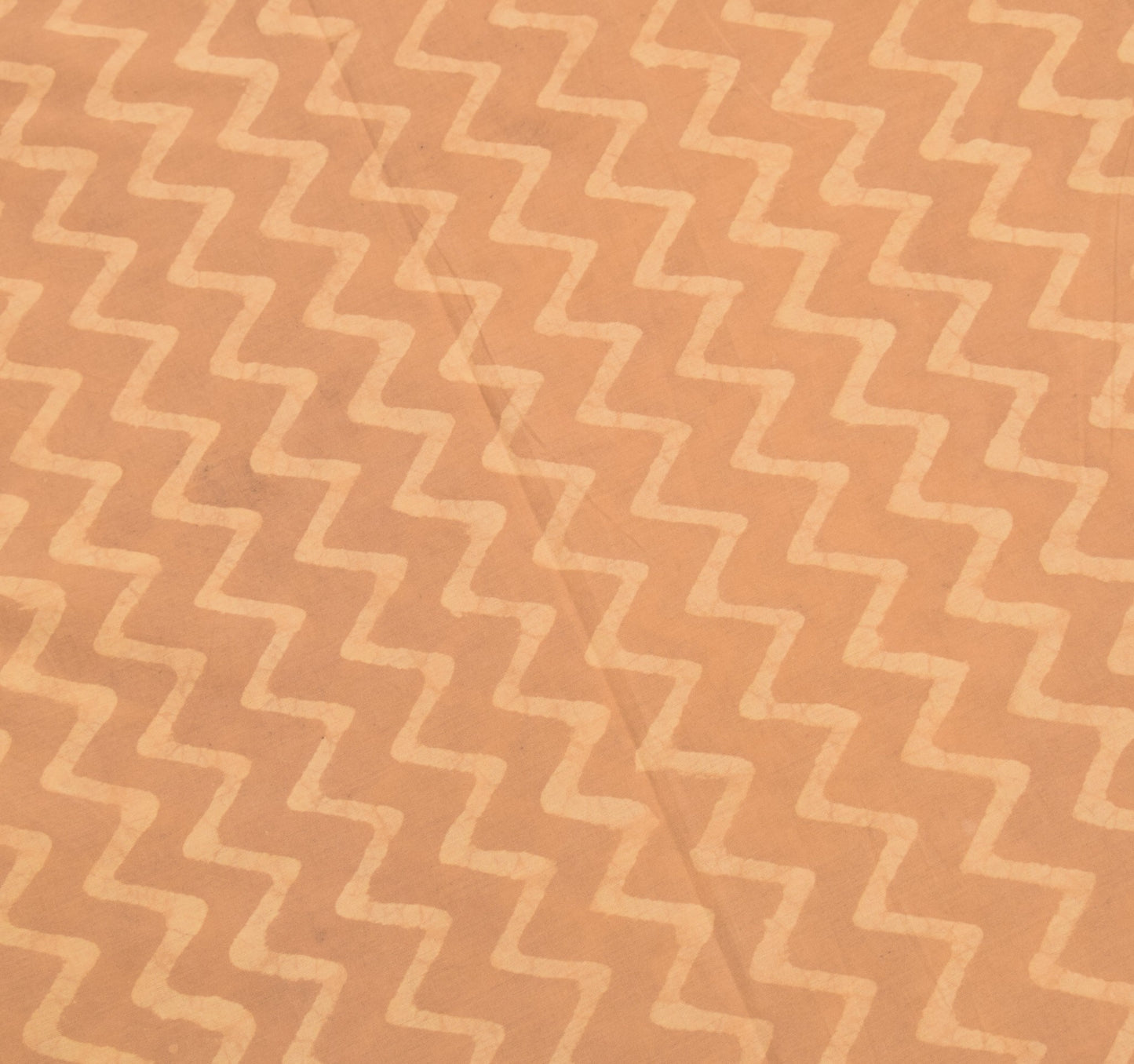 Sushila Vintage Handmade Batik Saree Pure Cotton Brown Printed Soft Craft Fabric