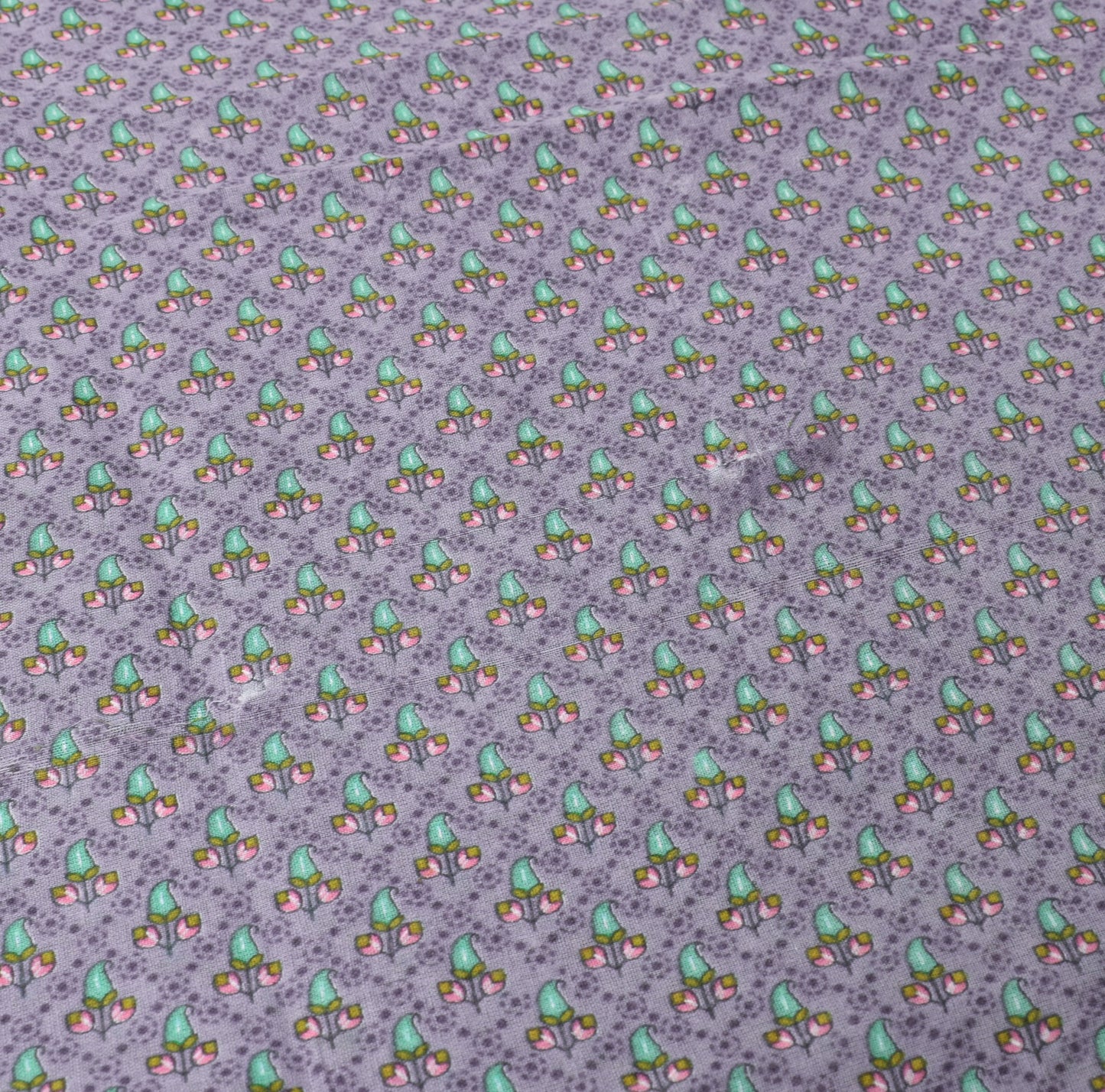 Sushila Vintage Indian Floral Saree 100% Pure Cotton Printed Soft Craft Fabric