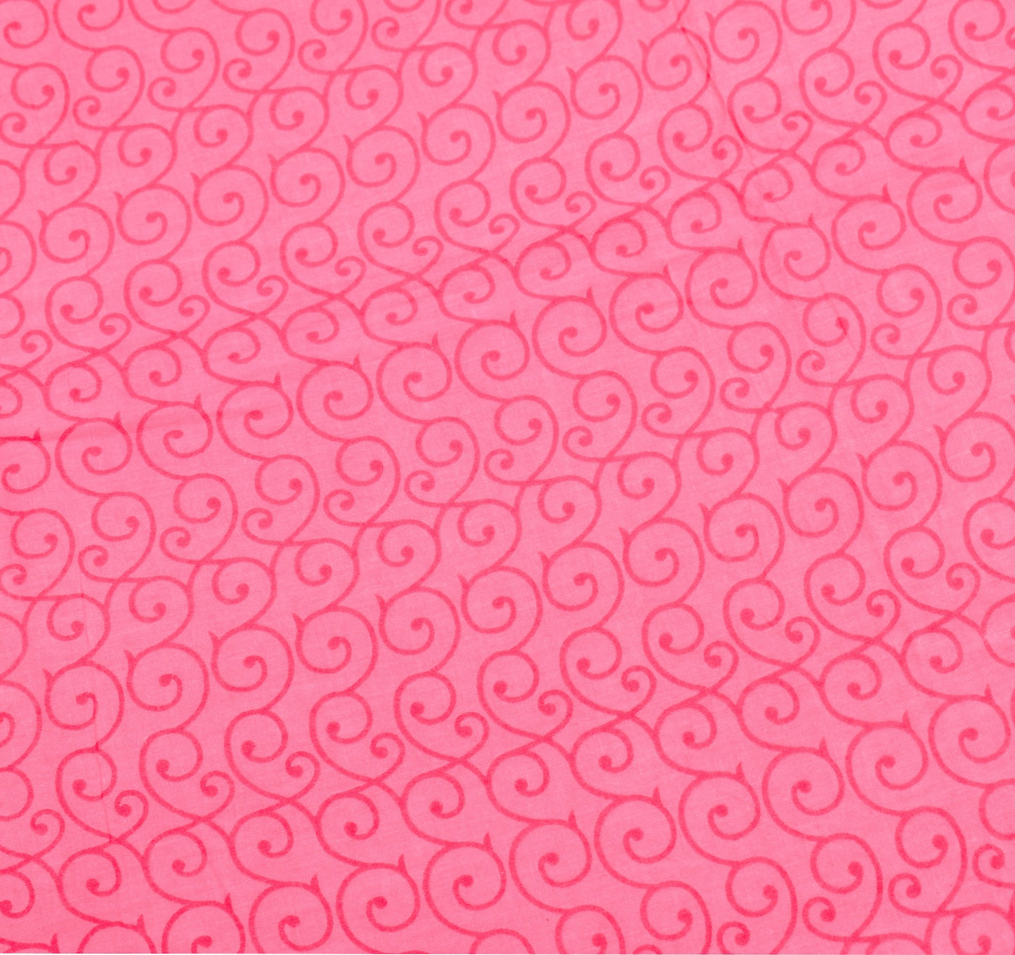 Sushila Vintage Pink Saree Pure Cotton Printed Daily Wear 5Yds Soft Craft Fabric