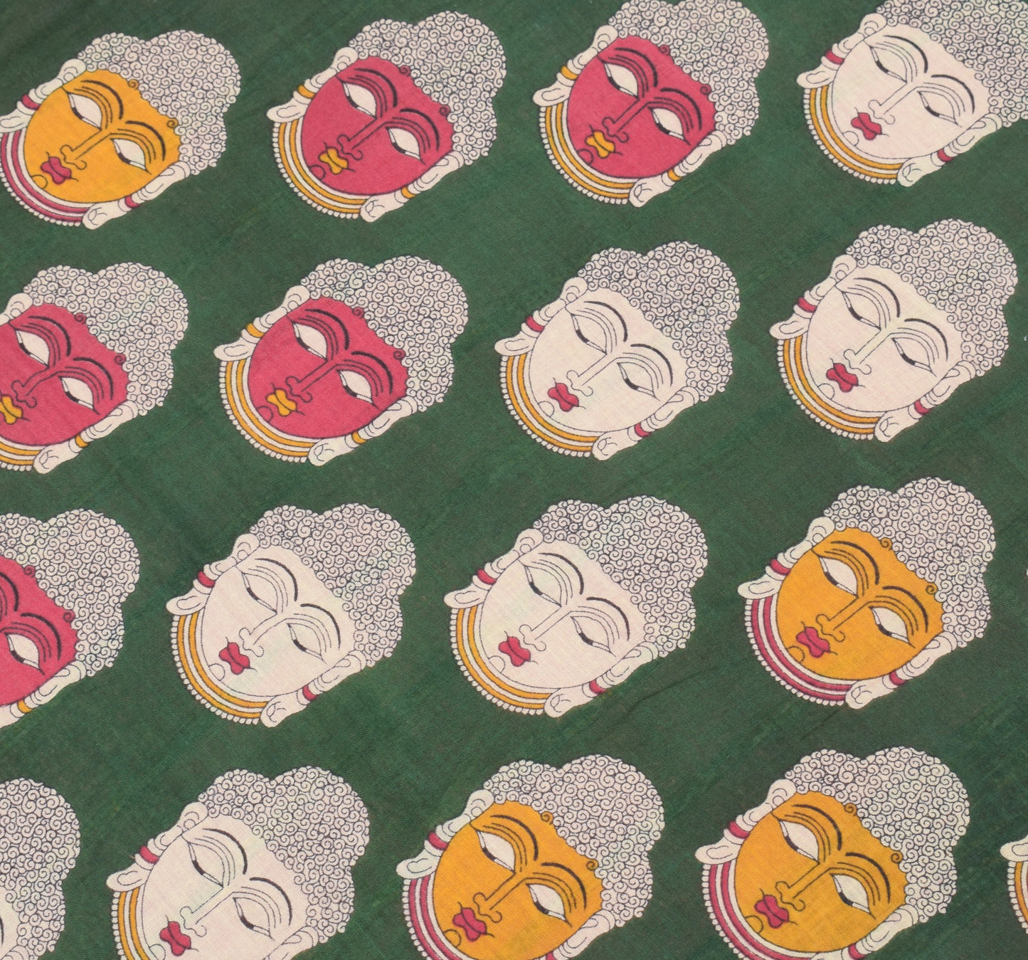 Sushila Vintage Pink Saree 100% Pure Cotton Kalamkari Printed Soft Craft Fabric